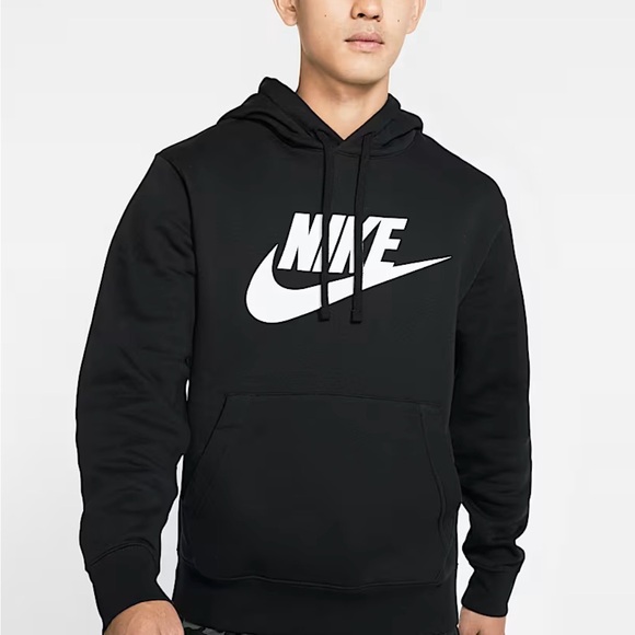 Nike Black and White Sweatshirt Hoodie - Picture 1 of 4